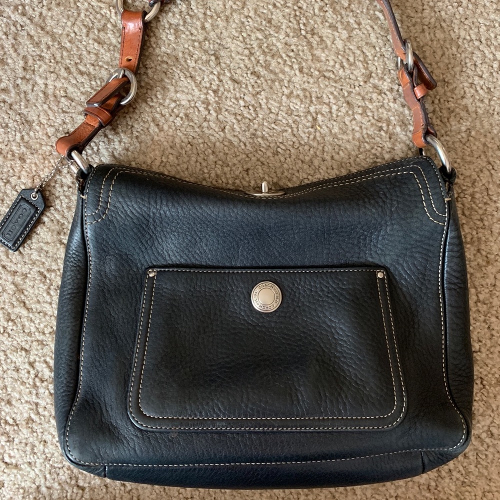 Leather Coach purse